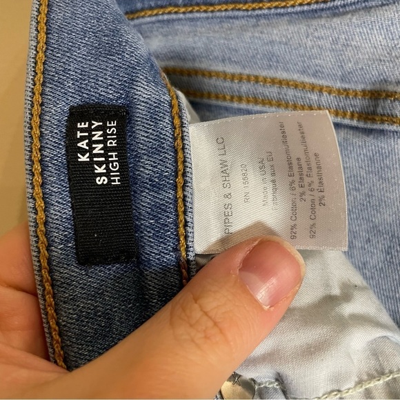 VERONICA BEARD Kate High-Rise Skinny Jeans Two Tone - Picture 8 of 9